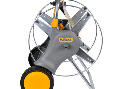 Hozelock Cart Reel Pro Metal 90m (Cart and Fittings Only): Max. Capacity 90m of � 12.5mm Hose, Supplied with 2 Fittings [2460R0000]