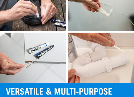 Araldite Standard 2-Part Epoxy Resin Glue Ultra Strong, Multipurpose & Solvent-Free Adhesive Works as Ceramic, Plastic, Metal 15ml