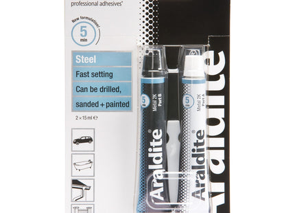 Araldite 2-Tubes Steel Epoxy, 15ml