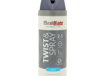 PlastiKote 23102 400ml Premium Spray Paint - Matt Grey