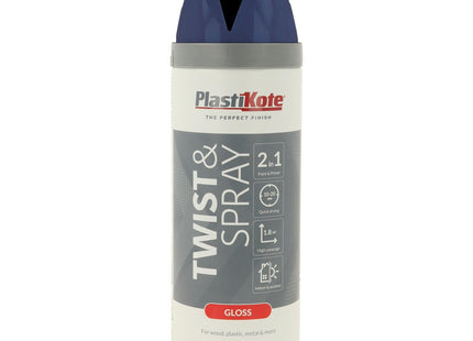 PlastiKote 21112 400ml Premium Spray Paint Gloss - Royal Blue