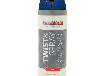 PlastiKote 21111 400ml Premium Spray Paint Gloss - Pacific Blue