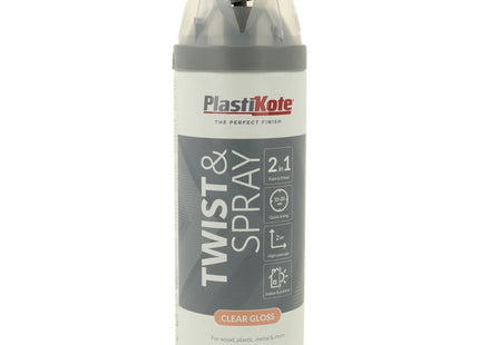 PlastiKote 24000 400ml Premium Spray Paint Gloss - Clear Acrylic