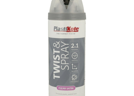 PlastiKote 24001 400ml Premium Satin - Clear Acrylic