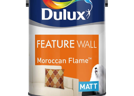 Dulux Feature Wall Matt Emulsion Paint - Moroccan Flame - 1.25 Litre