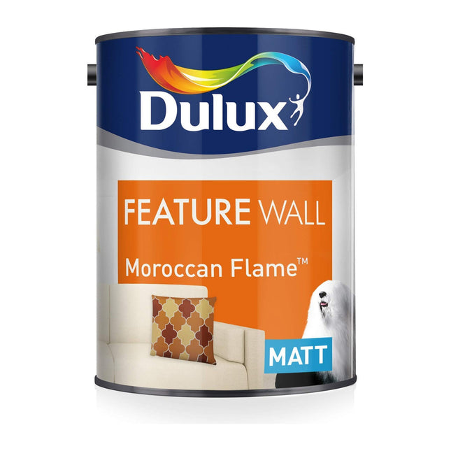 Dulux Feature Wall Matt Emulsion Paint - Moroccan Flame - 1.25 Litre