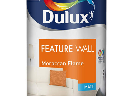 Dulux Feature Wall Matt Emulsion Paint - Moroccan Flame - 1.25 Litre