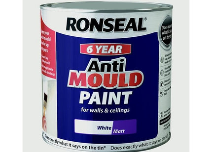 Ronseal Anti Mould Paint White Matt 2.5 Litre