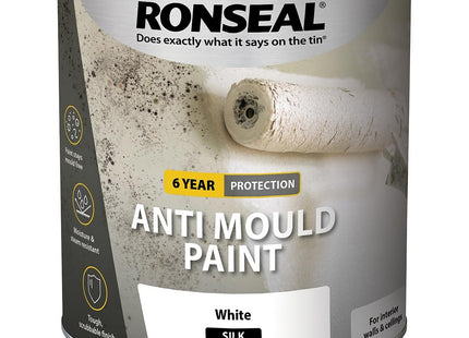 Ronseal Anti Mould Paint White Silk 2.5 Litre