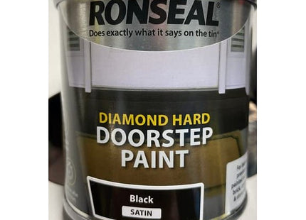 Ronseal Diamond Hard Doorstep Paint Black 250ml(Packaging may differ) DHDSPB250