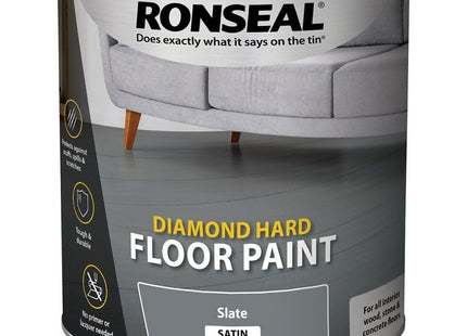 Ronseal Diamond Hard Floor Paint White 750ml