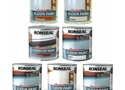 Ronseal Diamond Hard Floor Paint White 750ml