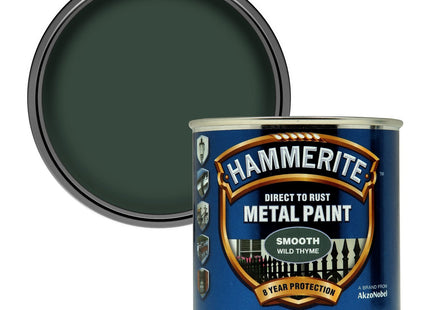 Hammerite Direct to Rust Smooth Metal Paint - Wild Thyme - 250ml