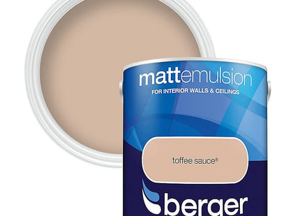Berger Matt Emulsion 2.5 Litre Toffee Sauce