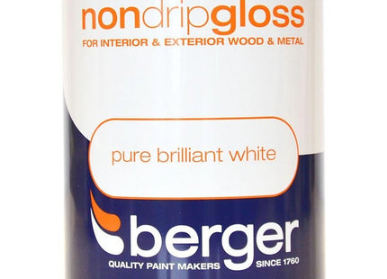 Berger 750ml Non Drip Gloss Pure Brilliant White