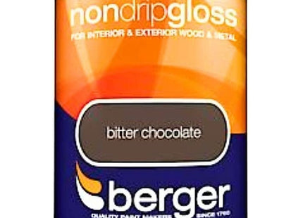 Berger Non Drip Gloss 750ml Bitter Chocolate