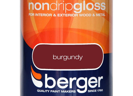 Berger Non Drip Gloss 750ml Burgundy