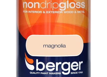 Berger Non Drip Gloss 750ml Magnolia