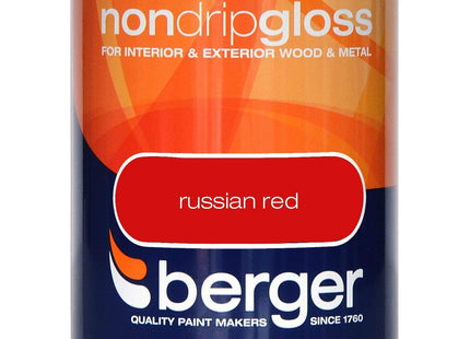 Berger Non Drip Gloss 750ml Russian Red