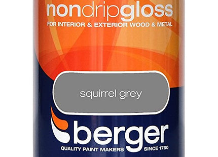 Berger Non Drip Gloss 750ml Squirrel Grey 306030