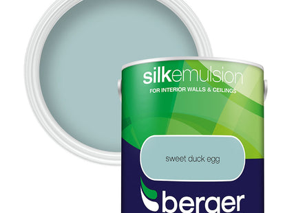 Berger Silk Emulsion Paint Sweet Duck Egg 2.5 Litre