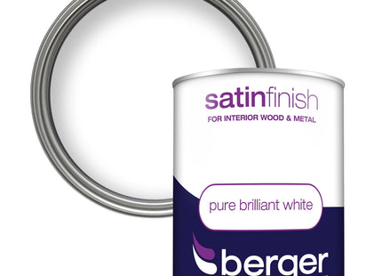 Berger Satin Sheen Pure Brilliant White 750ml 5089616