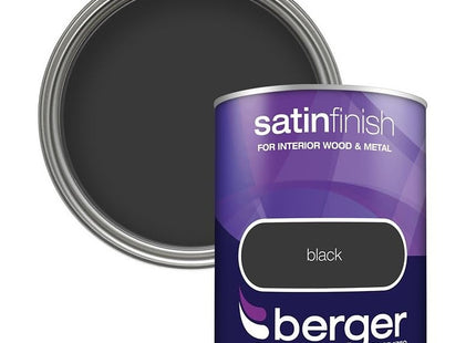 Berger Satin Paint 750ml Black