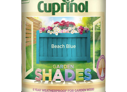 Cuprinol Garden Shades Exterior Woodcare, Beach Blue, 1 Litre