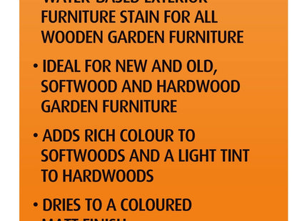 Cuprinol Garden Furniture Stain Exterior Woodcare, Teak, 750ml
