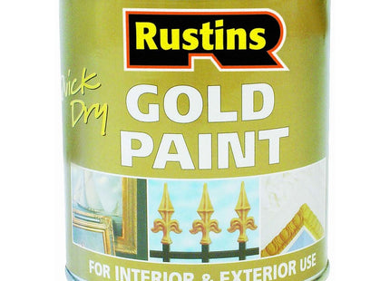 Rustins Quick Dry Gold Paint 100ml