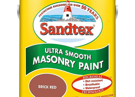 Sandtex Retail Ultra Smooth Masonry Brick Red 2.5 Litre