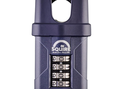 Squire Heavy Duty Padlock 4 Wheel Combination Padlock Alloy Steel for Corrosion Resistance Weatherproof Lock for Home, 40 mm CP40CS