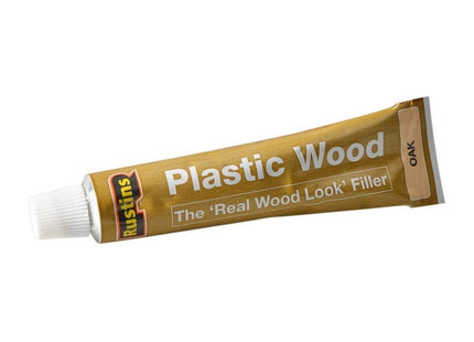 Rustins Plastic Wood Tube Oak 20g PWOATU
