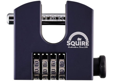 Squire Heavy Duty Padlock Toughest Rotating Shackle Alloy Steel for Corrosion Resistance Weatherproof Lock for Home & Shed (Blue, 65 mm) SHCB65
