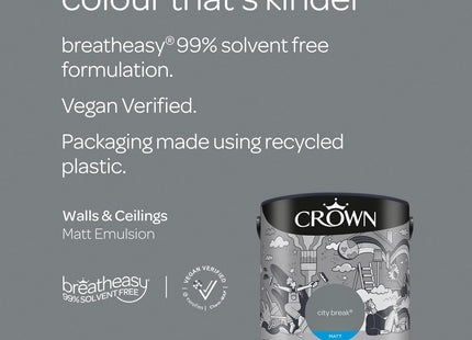 Crown Retail Core Emulsion Matt City Break 2.5 Litre