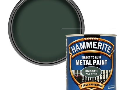 Hammerite Smooth Metal Paint, Wild Thyme, 750ml
