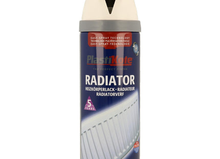 PlastiKote 26102 400ml Radiator Satin Spray Paint - White