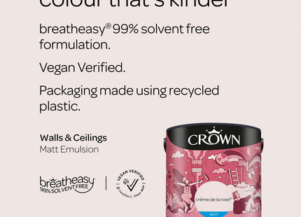 Crown Retail Core Emulsion Matt Cr�me de la rose 2.5 Litre