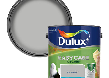 Dulux Easycare Kitchen Matt Emulsion Paint For Walls And Ceilings - Chic Shadow 2.5 Litre