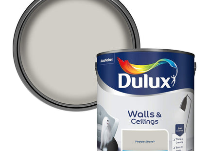 Dulux Matt Emulsion Paint For Walls And Ceilings - Pebble Shore 2.5 Litre
