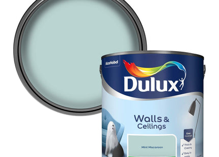 Dulux Silk Emulsion Paint For Walls And Ceilings - Mint Macaroon 2.5 Litre
