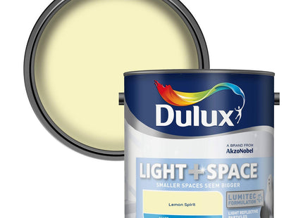 Dulux Light & Space Matt Emulsion Paint - Lemon Spirit - 2.5 Litre