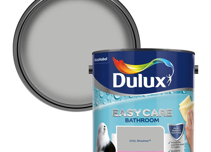 Dulux Easycare Bathroom Soft Sheen Emulsion Paint for Walls and Ceilings - Chic Shadow 2.5 Litre 500001