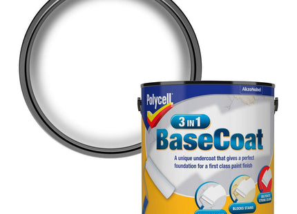 Polycell 3 in 1 Basecoat 2.5 Litre