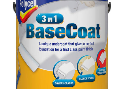 Polycell 3 in 1 Basecoat 2.5 Litre
