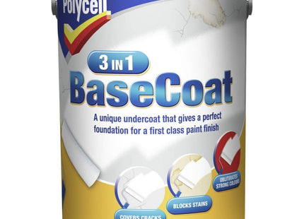Polycell 5 Litre 3-in-1 Basecoat PLC3IN1BC25L