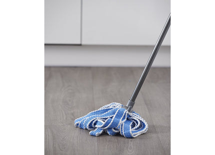 Addis Mega Mop Strands, White, Blue Graphite, 12 x 12 x 145.5 cm