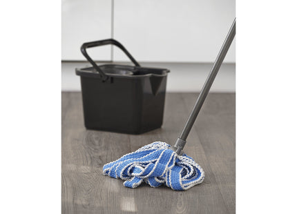 Addis Mega Mop Strands, White, Blue Graphite, 12 x 12 x 145.5 cm