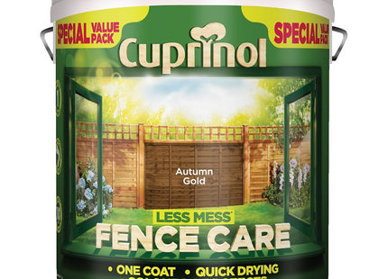 Cuprinol Less Mess Fence Care Autumn Gold, 6 Litre LMFCAG6L