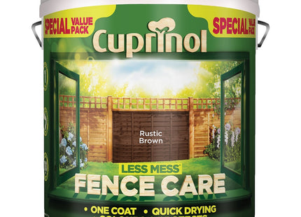 Cuprinol 6 Litre Less Mess Fence Care - Rustic Brown LMFCRB6L